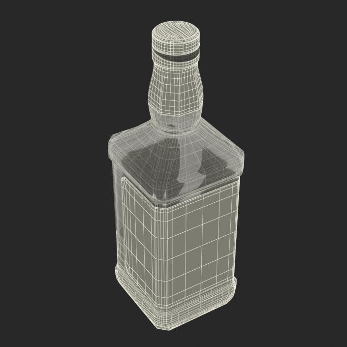 Jack Daniels Bottle Half Full 3D model