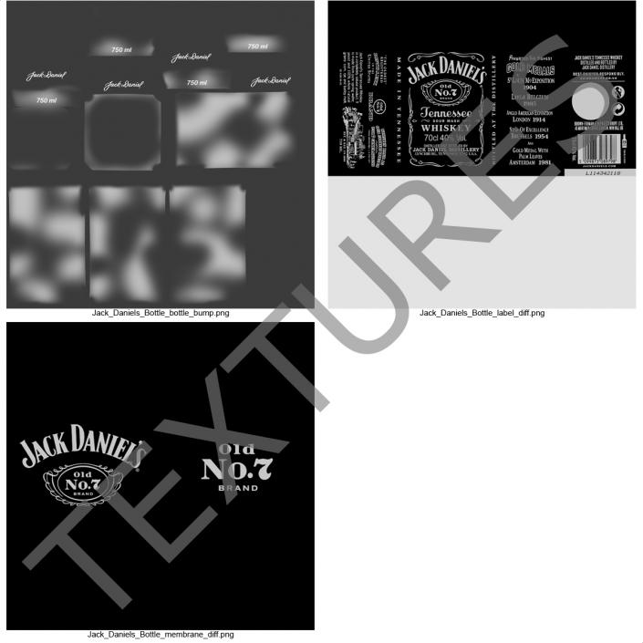 Jack Daniels Bottle Half Full 3D model