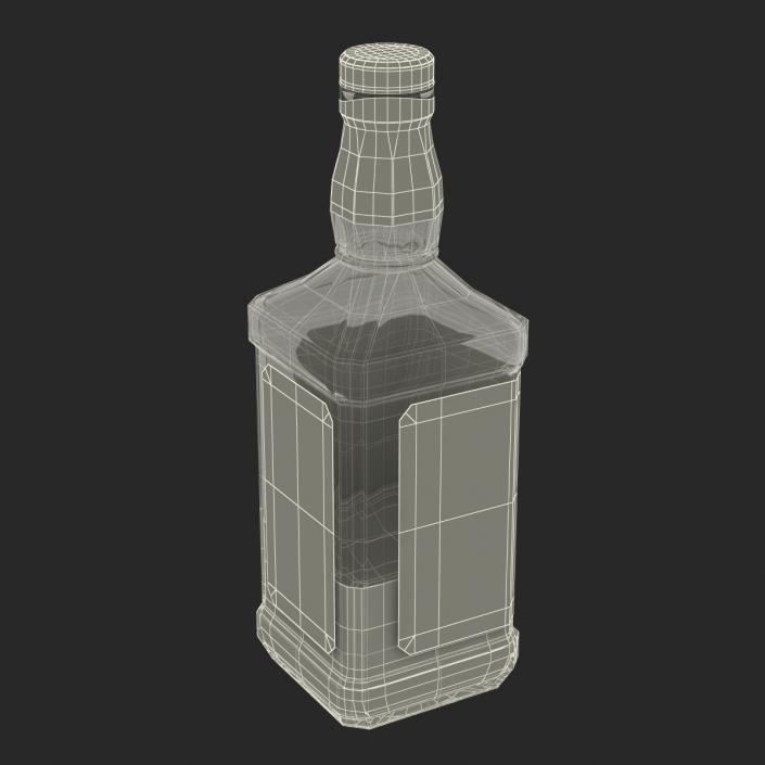 Jack Daniels Bottle Half Full 3D model