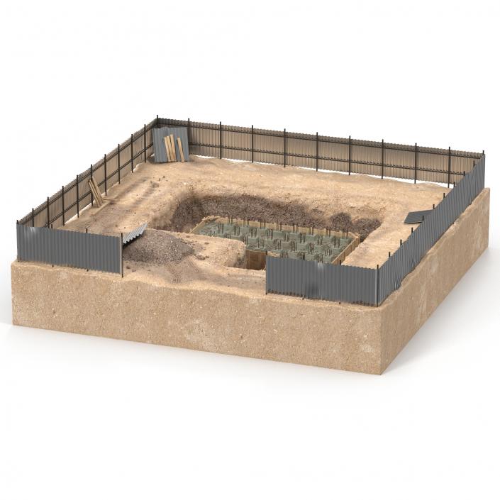 3D Construction Pit 5 model