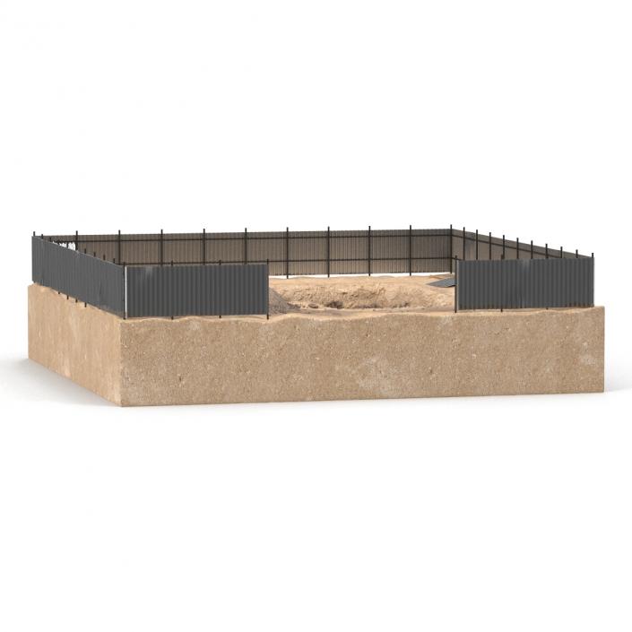 3D Construction Pit 5 model