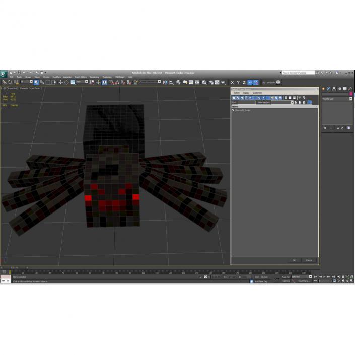 3D Minecraft Spider