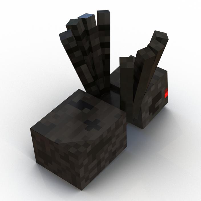 3D Minecraft Spider Rigged model