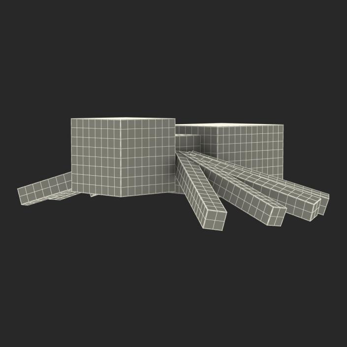 3D Minecraft Spider Rigged model