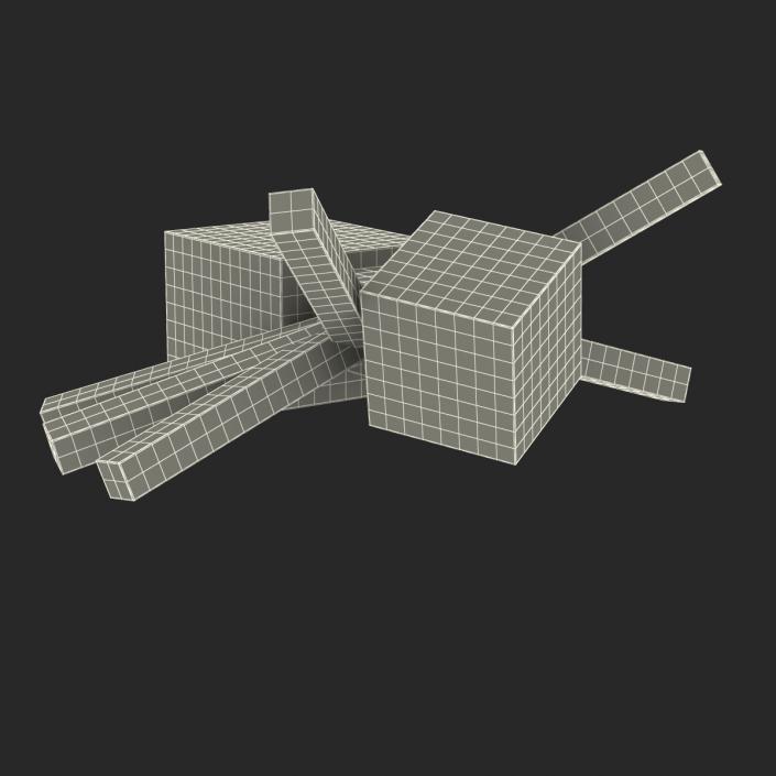 3D Minecraft Spider Rigged model