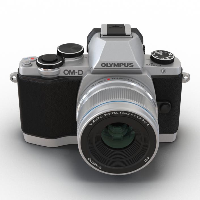 3D model Olympus OM-D-E-M10 Silver