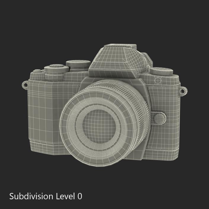 3D model Olympus OM-D-E-M10 Silver