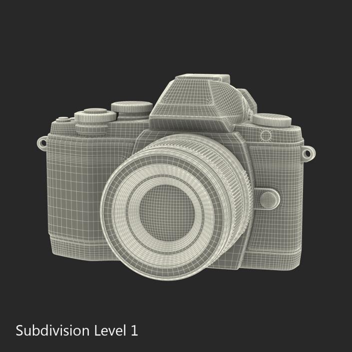 3D model Olympus OM-D-E-M10 Silver