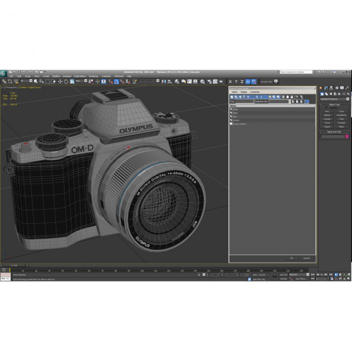 3D model Olympus OM-D-E-M10 Silver