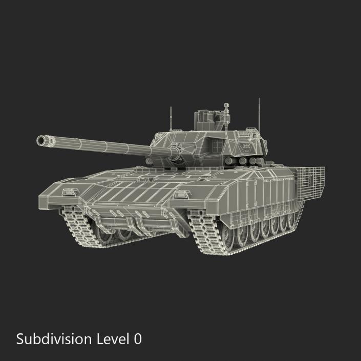 3D Russian Main Battle Tank T-14 Armata