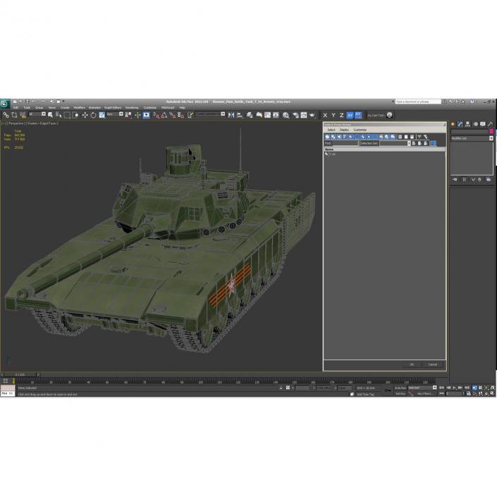 3D Russian Main Battle Tank T-14 Armata