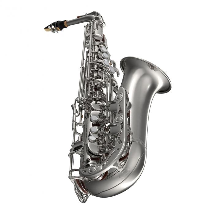 3D Silver Saxophone