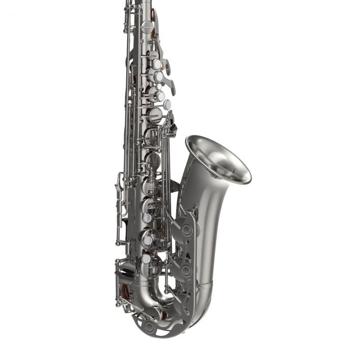 3D Silver Saxophone