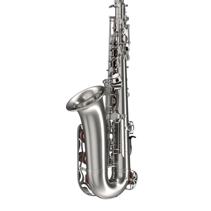 3D Silver Saxophone