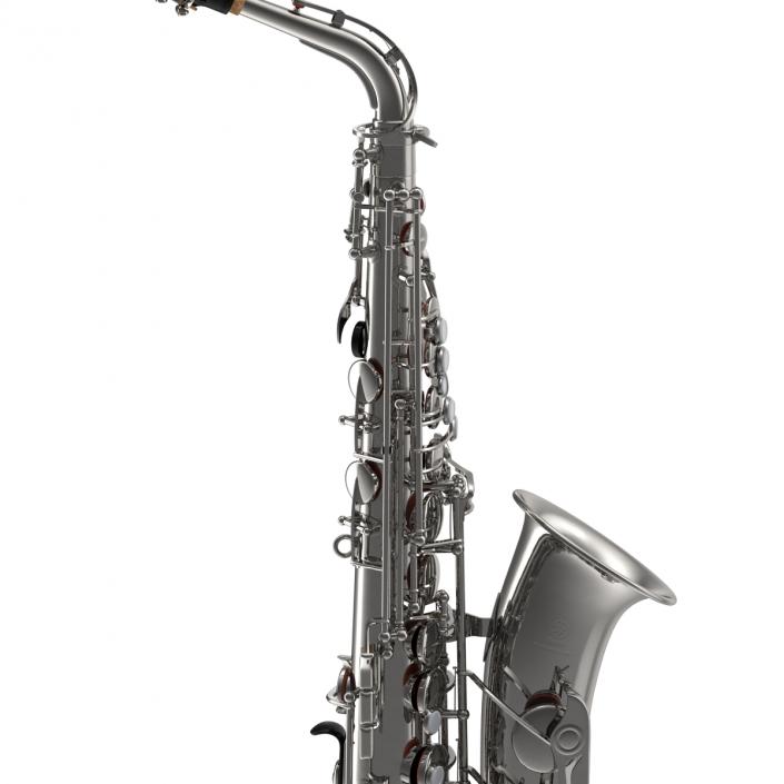 3D Silver Saxophone