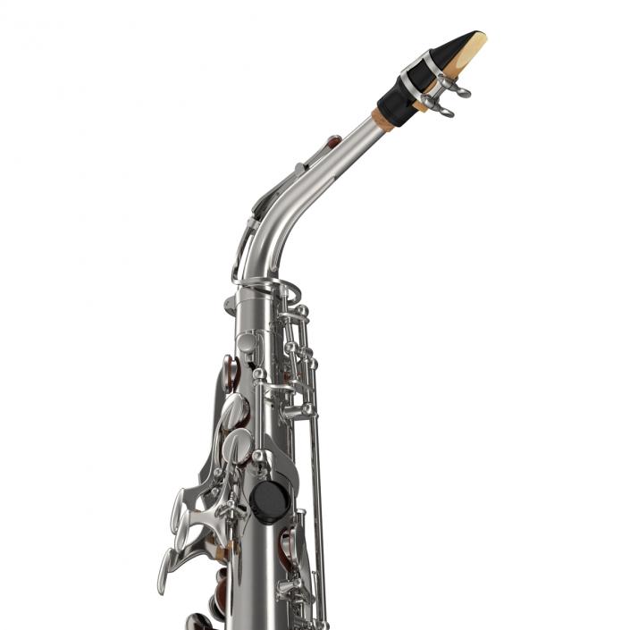 3D Silver Saxophone