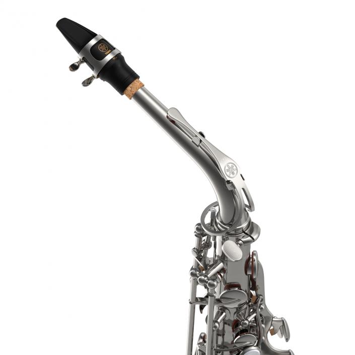 3D Silver Saxophone