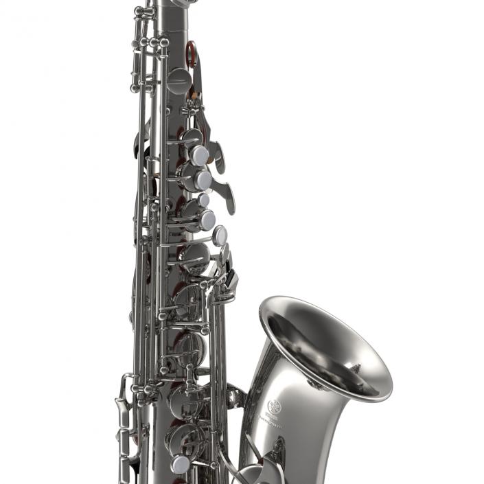 3D Silver Saxophone