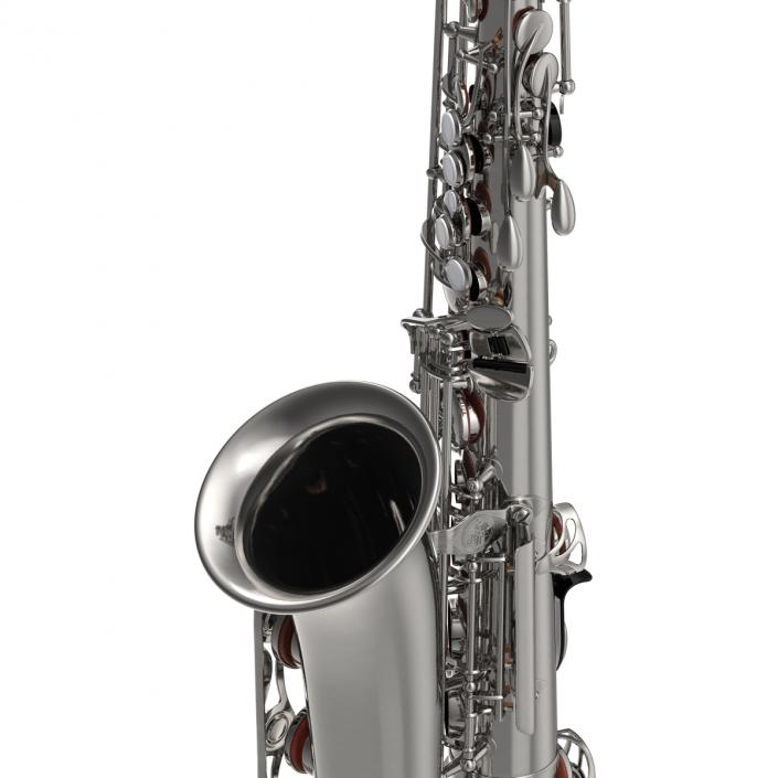 3D Silver Saxophone