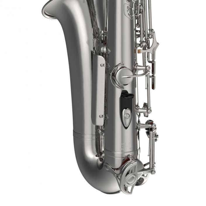 3D Silver Saxophone