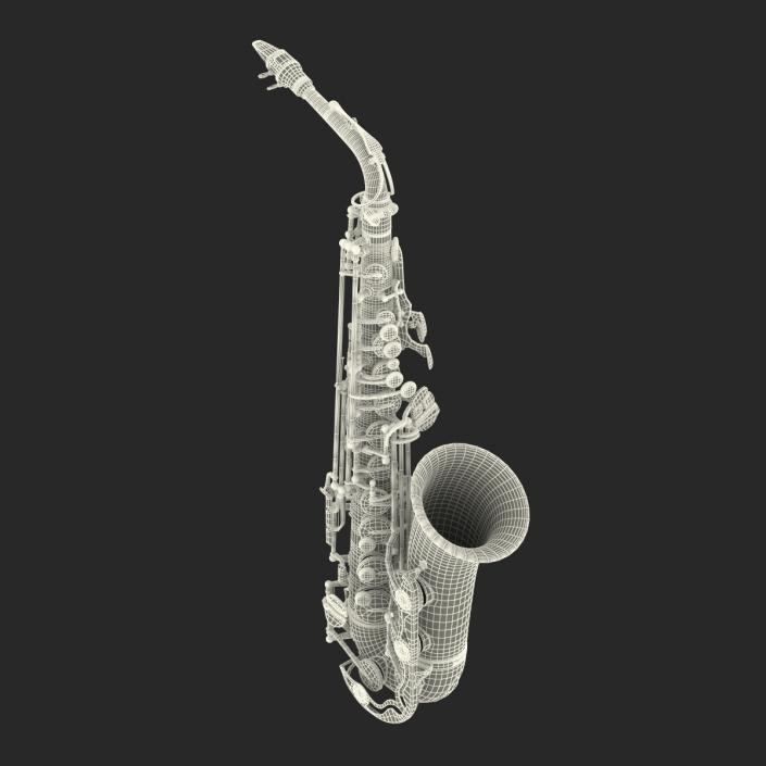 3D Silver Saxophone