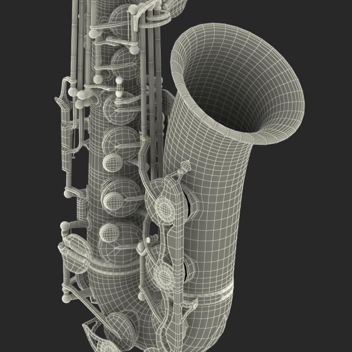 3D Silver Saxophone