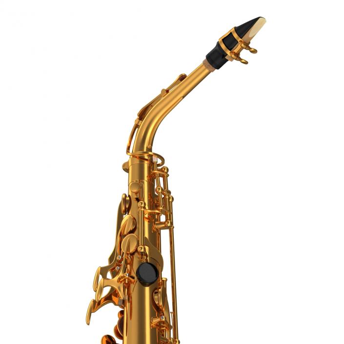 3D Golden Saxophone