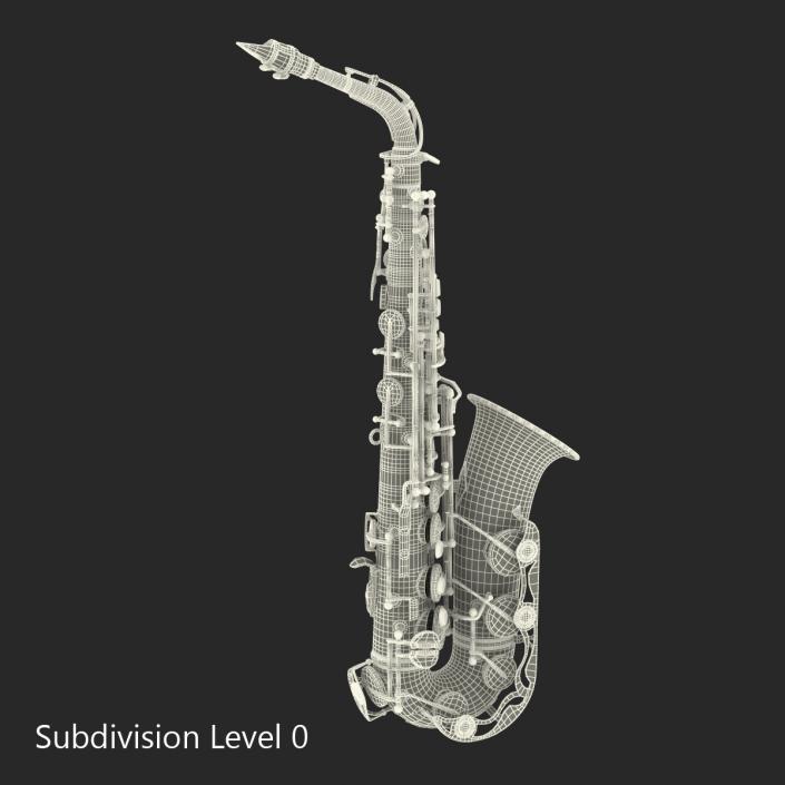 3D Golden Saxophone