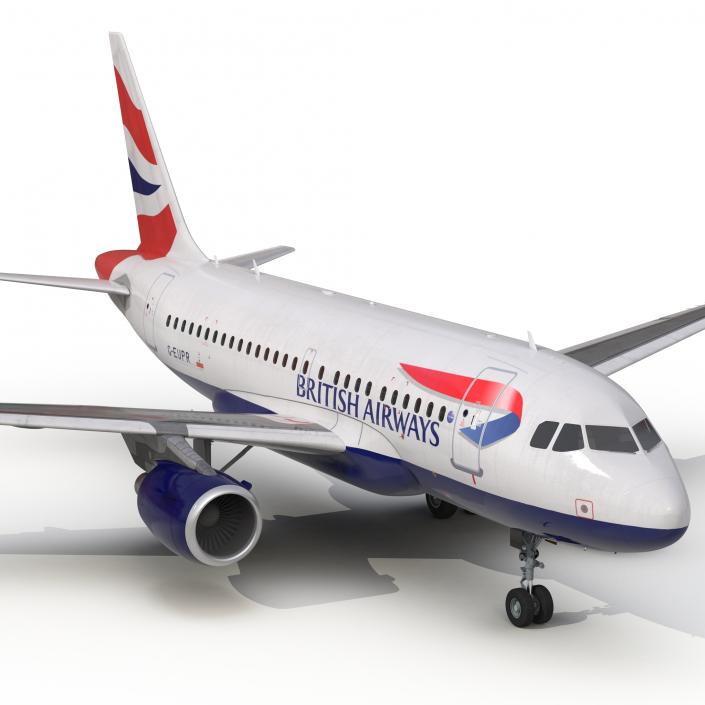 Airbus A318 British Airways 3D