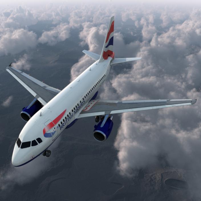 Airbus A318 British Airways 3D