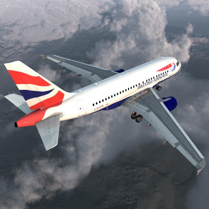 Airbus A318 British Airways 3D