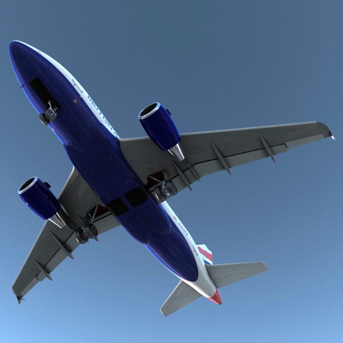 Airbus A318 British Airways 3D