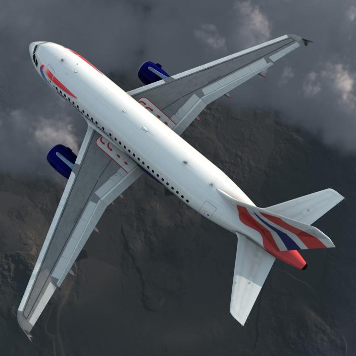 Airbus A318 British Airways 3D