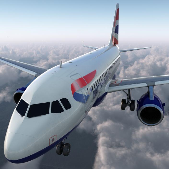 Airbus A318 British Airways 3D