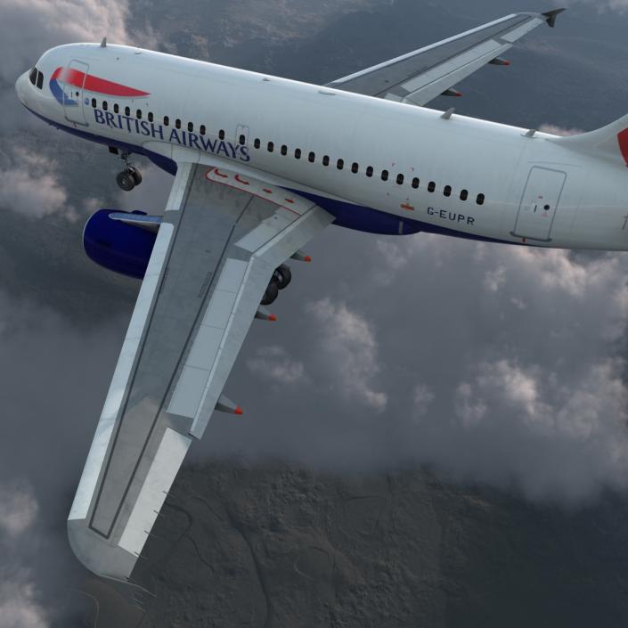 Airbus A318 British Airways 3D