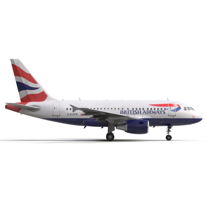 Airbus A318 British Airways 3D