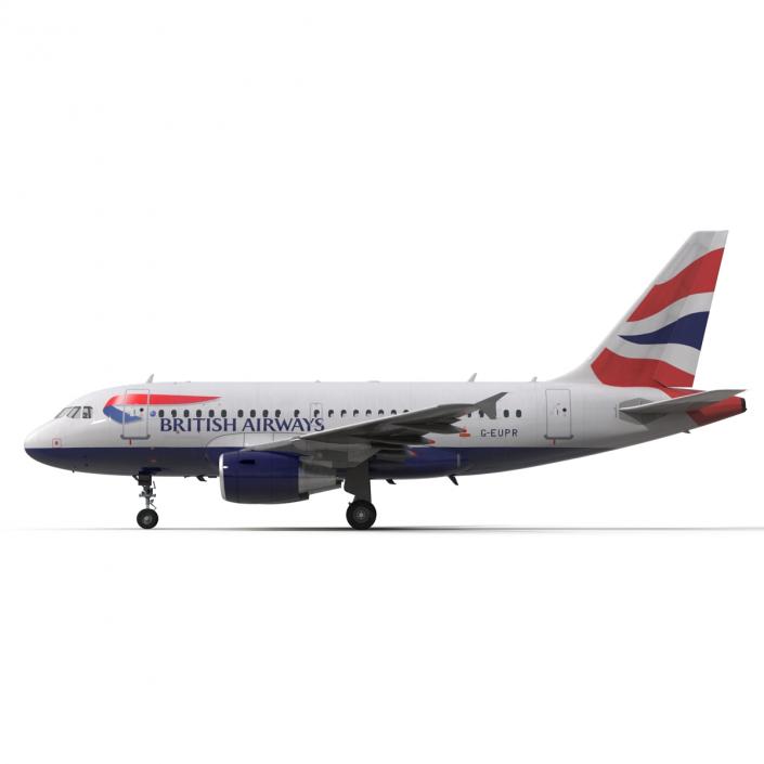 Airbus A318 British Airways 3D