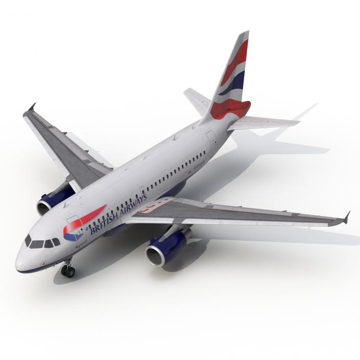 Airbus A318 British Airways 3D