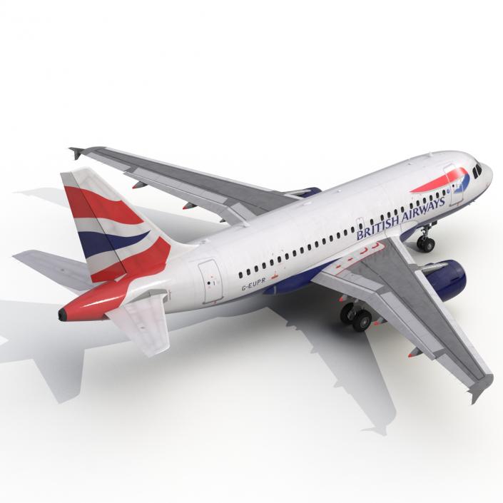 Airbus A318 British Airways 3D