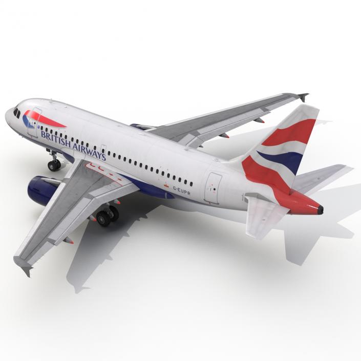 Airbus A318 British Airways 3D