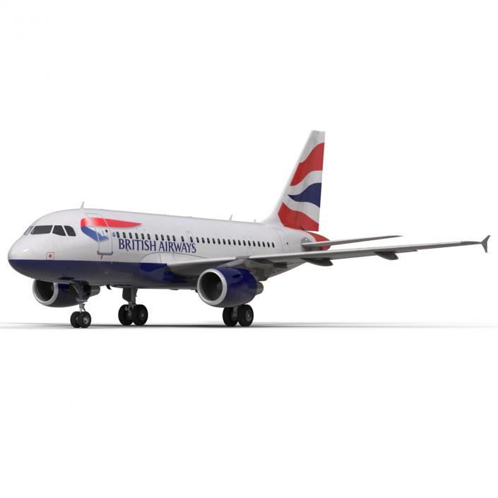 Airbus A318 British Airways 3D