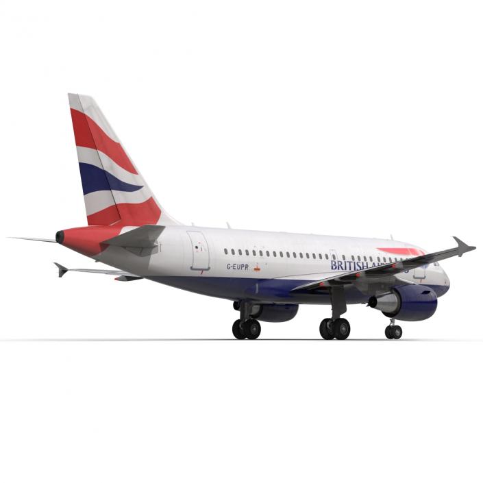 Airbus A318 British Airways 3D