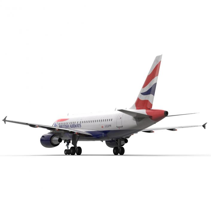 Airbus A318 British Airways 3D