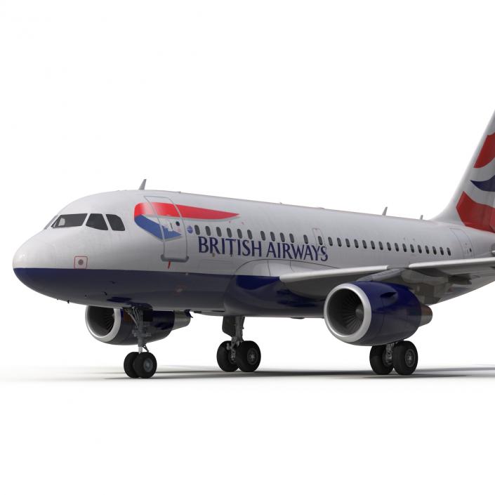 Airbus A318 British Airways 3D