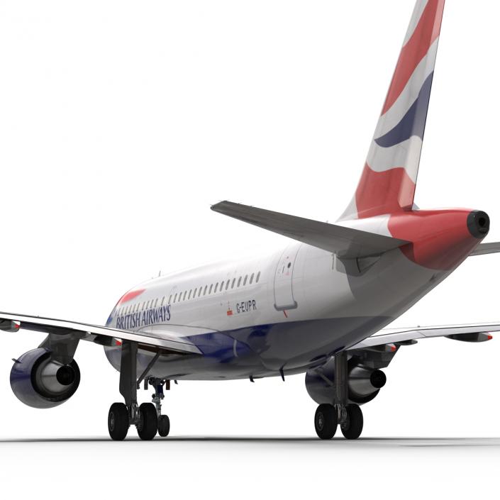 Airbus A318 British Airways 3D