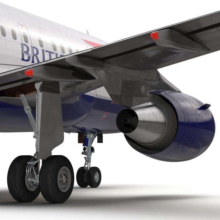 Airbus A318 British Airways 3D