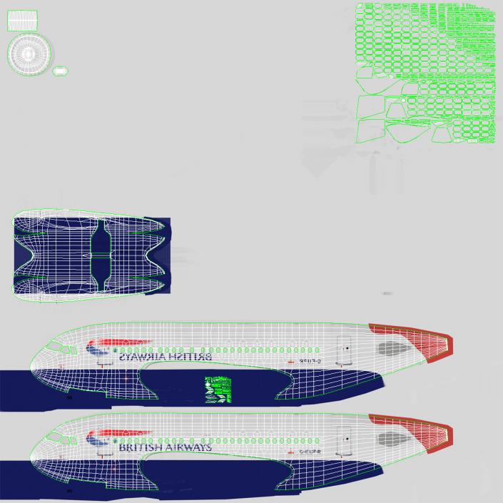 Airbus A318 British Airways 3D