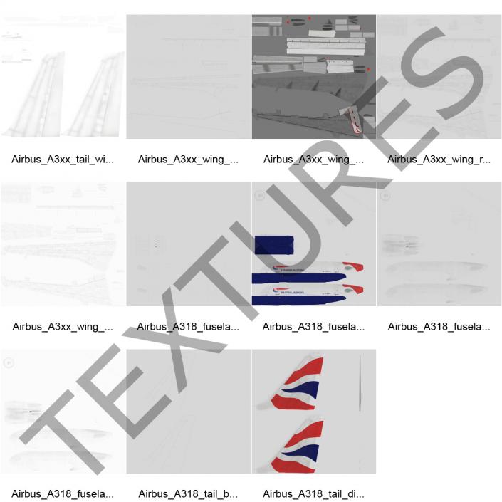 Airbus A318 British Airways 3D