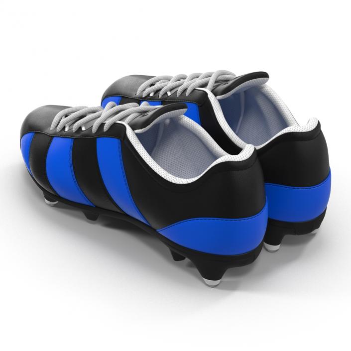 3D Football Boots 2 Blue