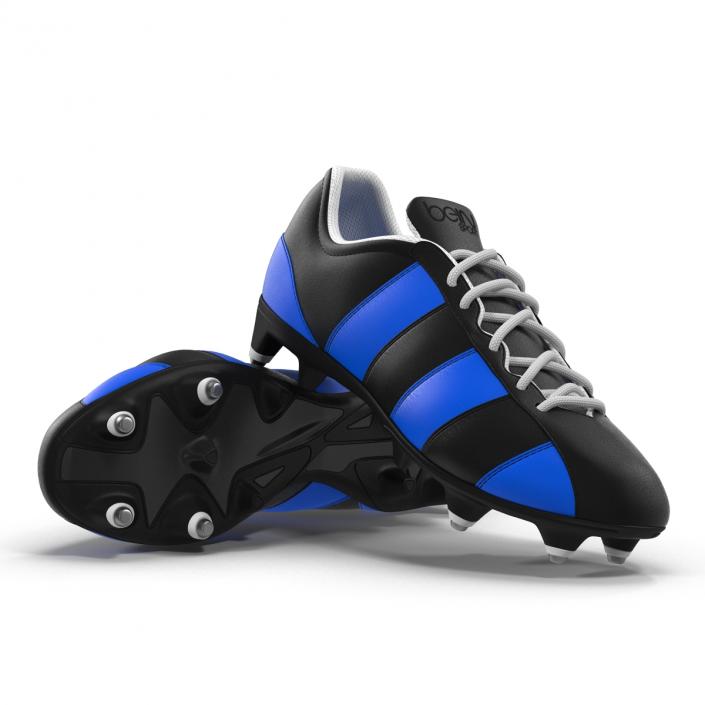 3D Football Boots 2 Blue